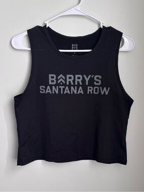 Barry's Santana Row Black Workout Tank
